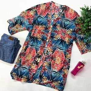 Iris Los Angeles Sheer Floral Kimono Cardigan Cover Up